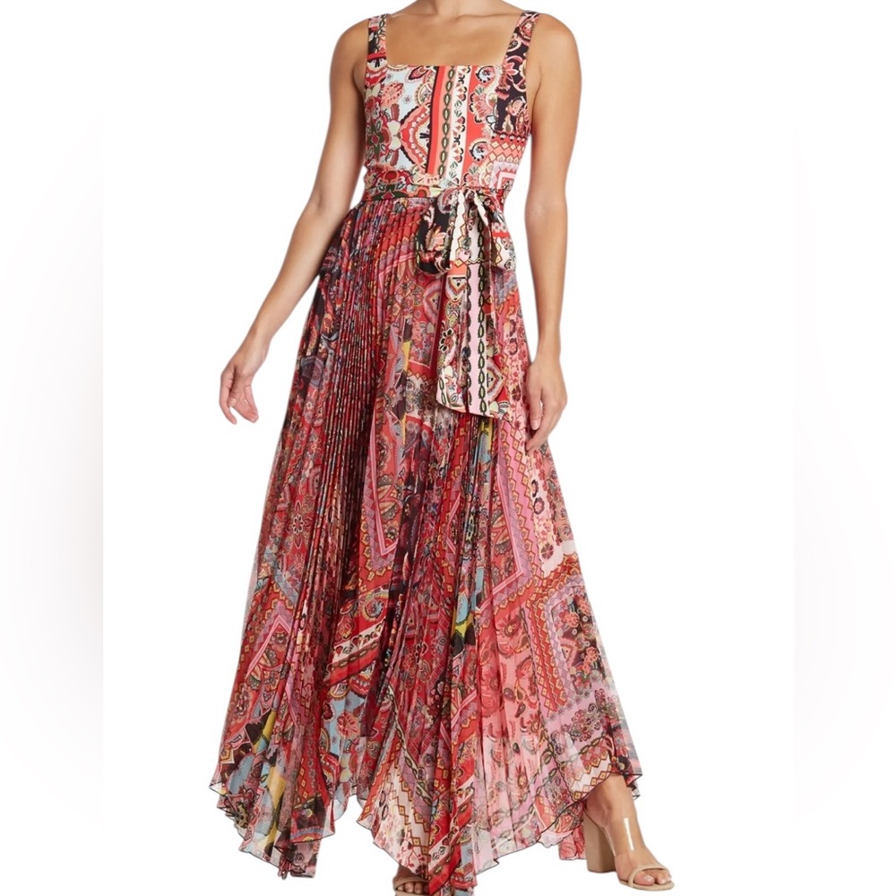 Alice + Olivia Deonna Pleated Maxi Dress - Picture 2 of 11